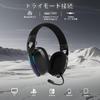 ATTACK SHARK L90 Gaming Headset: Ultra-lightweight 216g, 3 Connection Types (wired 3.5mm/Bluetooth 5.3/2.4GHz Wireless), Ultra-low Latency with Lights