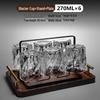 Glacier Glass Cup Set: Tea, Guest, Whiskey & Beer Cups for Living Room