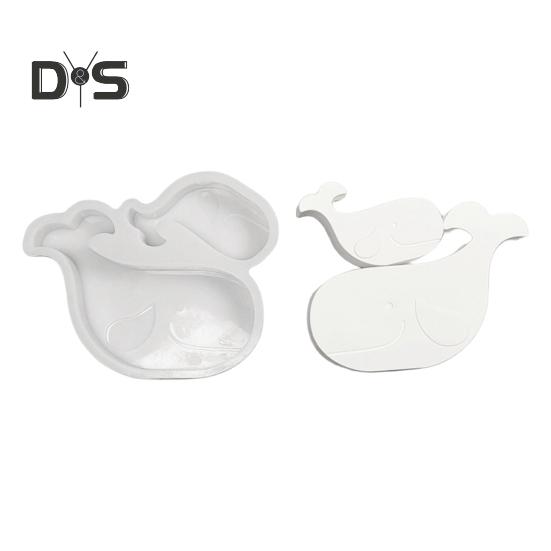 Silicone Whale Mold Flexible Whale Soap Mold 3D Whale Casting Mold for Resin Candle Making DIY Cement Plaster Crafts