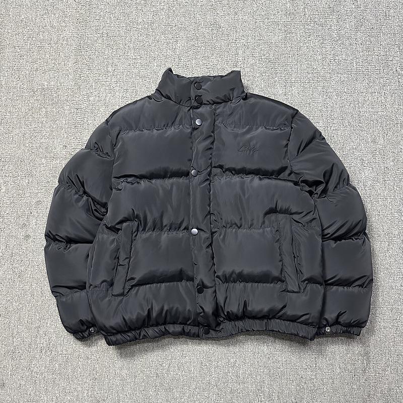 CRTZRTW 2024 Men's Trendy Hip Hop Stand Collar Winter Cotton Jacket