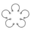2 5 Pcs 16G Punk Stainless Steel Horseshoe Septum Nose Ring Cartilage Helix Ear Piercing Jewelry For Women Men