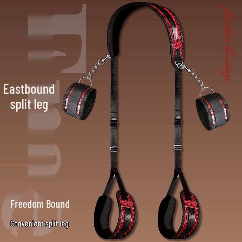 Long Love Adult Leg Spreader Pillow and Restraint Strap for Women's Erotic Bondage Play