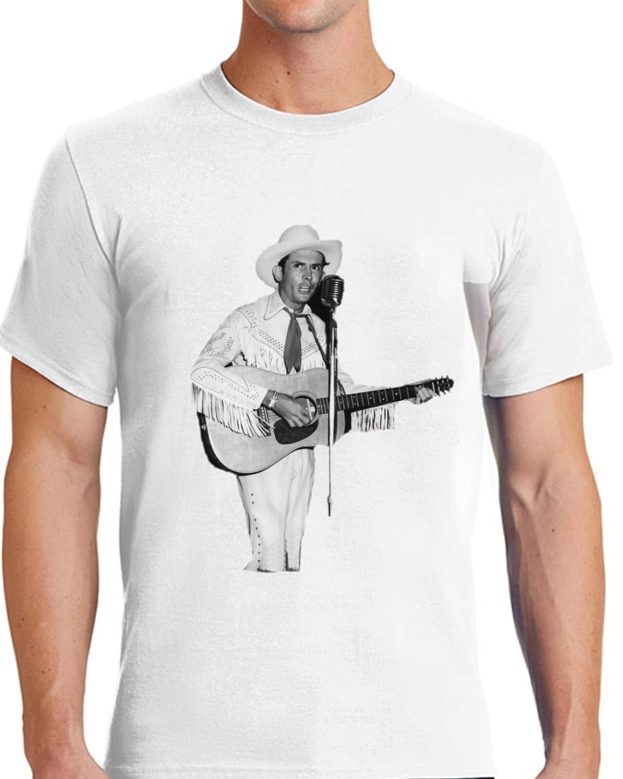 Hank Williams Sr T-Shirt for Men Apparel Short Sleeve Clothing M