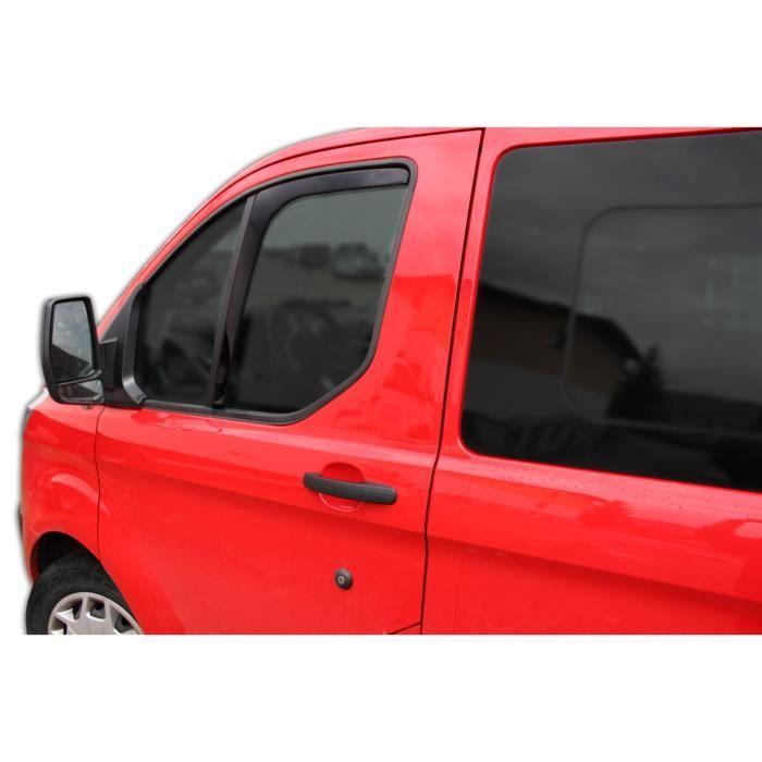 Deflektory vzduchu - SCOUTT - Ford Transit Custom - Kouřové - Snadná instalace - Zesílený akryl