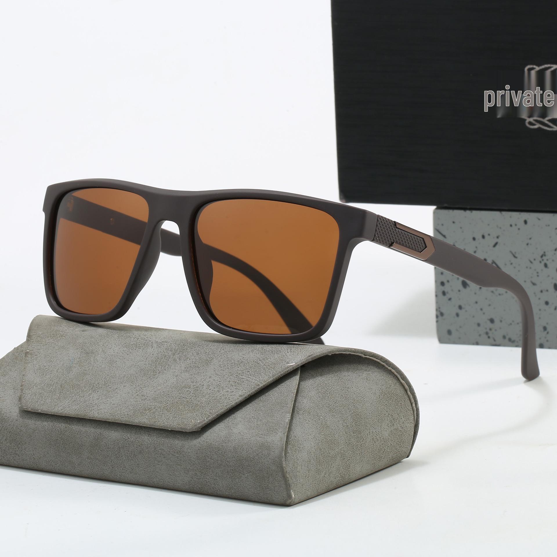 Men s Polarized UV Protection Driving Sunglasses - Trendy European-American Square Frame