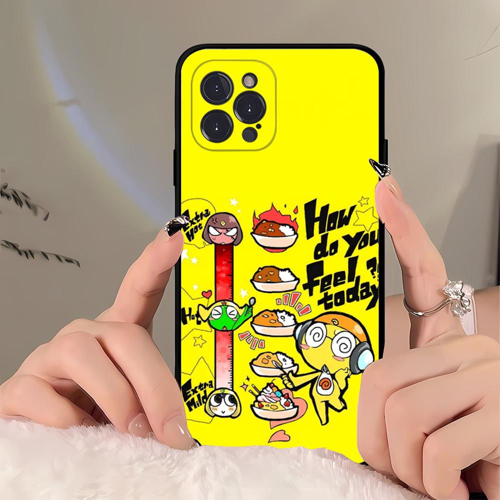 Cartoon Keroro Gunsou Frog  Phone Case For iPhone 16 15 14 11 12 13 Mini Pro XS Max Cover 6 7 8 Plus X Funda Shell