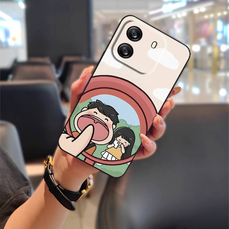 Full Wrap Cute Phone Case For Blackview Wave 6C Fashion Design Couple Phone Pouch Soft Case Durable Silicone Anti-knock