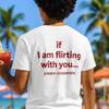 Se sto flirtando con te, per favore collabora Maglietta in Cotone Unisex Donna Taglie Forti Casual Manica Corta Girocollo T-shirt Unisex