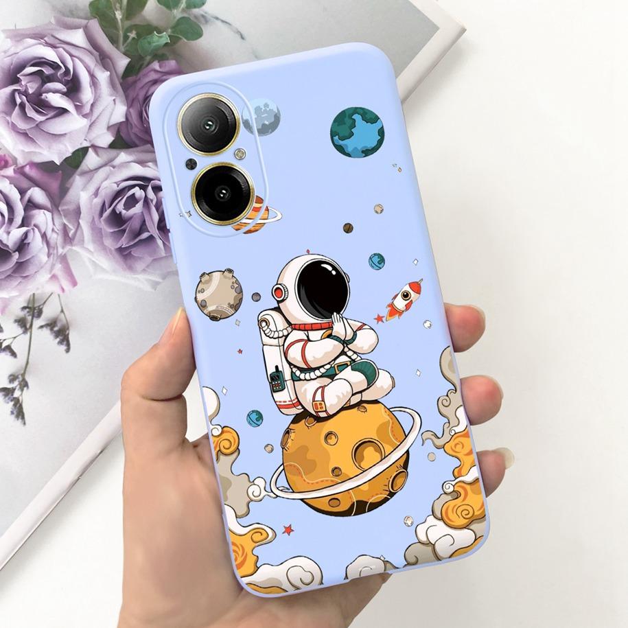 Case For Oppo Realme C67 4G Phone Cases Fashion Astronaut Soft Silicone Shockproof Back Cover Matte Shell For RealmeC67 4G Funda