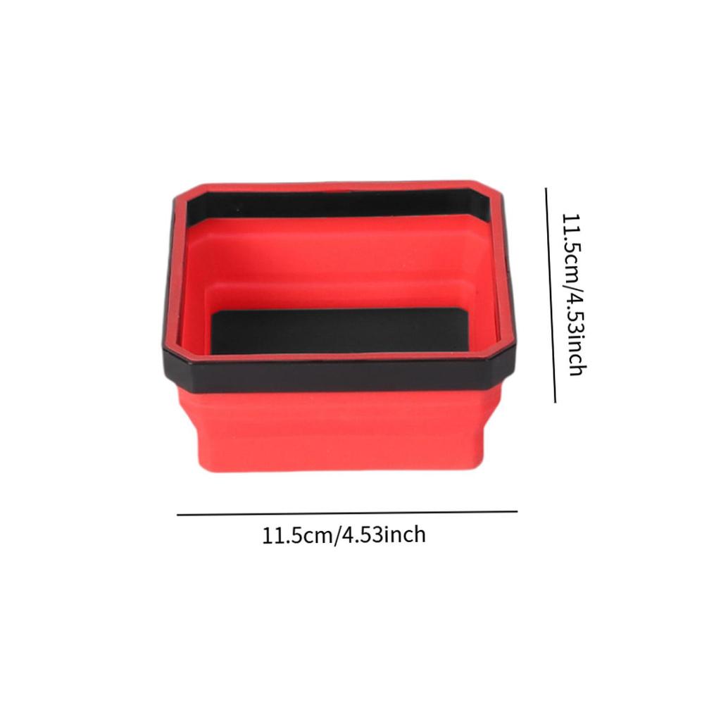 Foldable Magnetic Parts Tray Flexible Practical Multipurpose Silicone Magnetic Tool Tray for Nuts Small Metal Parts Screws Bolts
