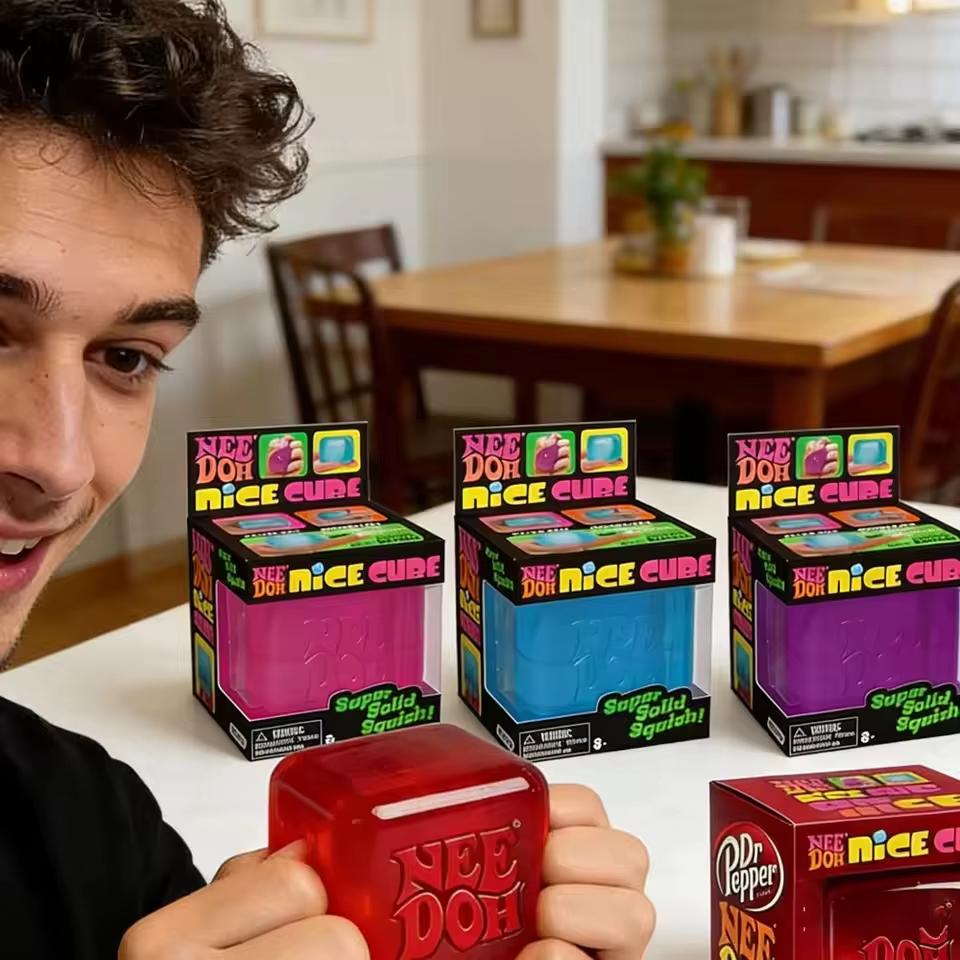 Scatola Sorpresa NeeDoh Giocattoli Squishy Casuali Mistero - Super Solido da Spremere Sollievo dallo Stress Giocattoli Sensoriali Fidget per Bambini Adulti