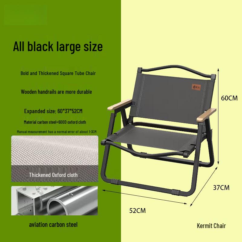 Compact Folding Kermit Chair: Portable Outdoor Camping & Fishing Stool