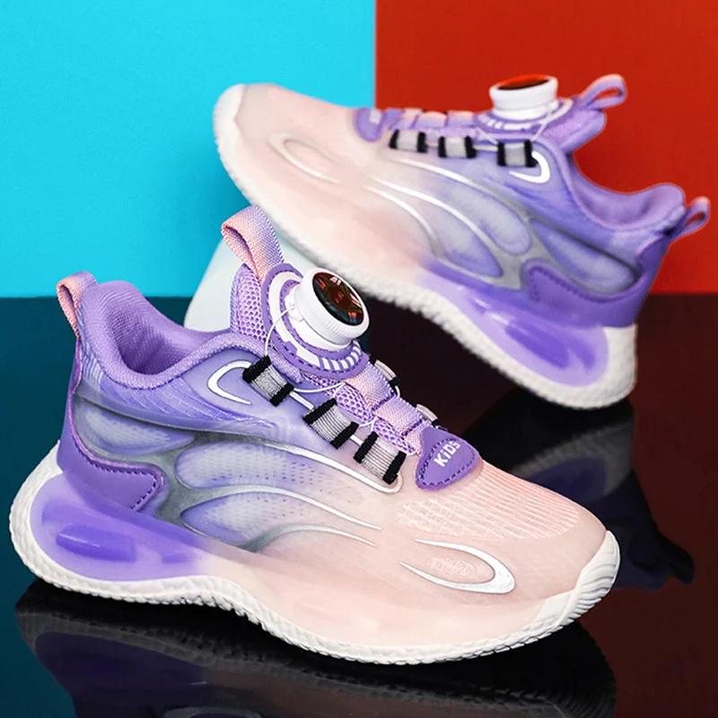 Children's Sports Shoes Large Size Breathable Fashionable Running Shoes Anti Slip Shock-absorbing Rebound Casual Shoes for Kids