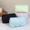 Solid Color Storage Bag Pencil Case Minimalist Lightweight Stationery Large Capacity Pencil Box