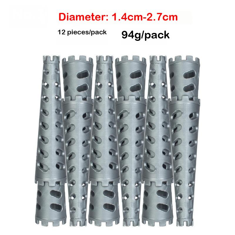 12pcs /pack Cone Shape Hair Rollers Extra Thick Curling Bars Cold Perm Flexi Rods Hair Waver No Heat Fluffy Curly Curing Tools