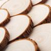 3-16CM Thick Natural Pine Round Unfinished Wood Slices Circles With Tree Bark Log Discs DIY Crafts Wedding Party Painting 1-10pc