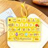 Candy Color 26 Key Fidget Keyboard Keychain Cartoon Animal Stress Relief Keycap Clicker Hand Relax Toy Bag Pendant Party Favor