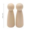 2pcs/10pcs Wooden Peg Doll Unfinished Wooden People Plain Blank Bodies Angel Dolls for DIY Craft Puppet