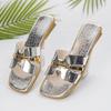 Plus-size Shoes, Summer Flip-flops, Women's New Low-heeled Slip-on Sandals, Beach Shoes
