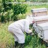 White Split Beekeeping Clothing Professional Bee Protection Beekeeping Suit With Gloves And Bee Hive Tool Beekeeping Calm