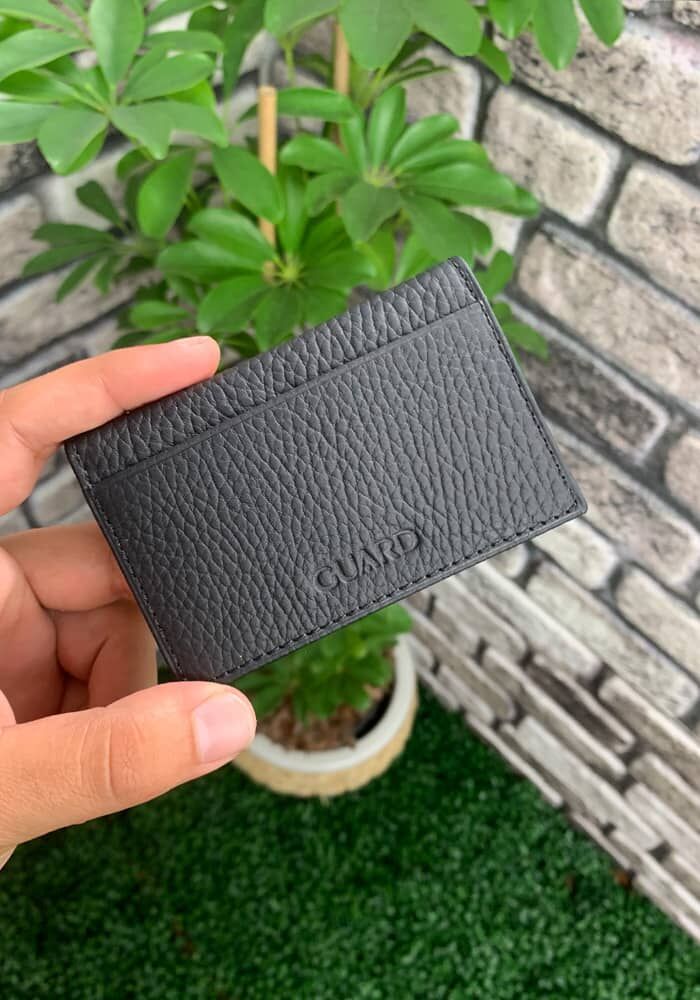 

Guard Matte Black Leather Card Holder чёрный