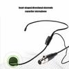 Mini XLR 3-pin TA3F Plug Headwear Microphone Headset Microphone, Comfortable To Wear, High Sound Quality Fidelity, Heart-shaped Directional Electrode