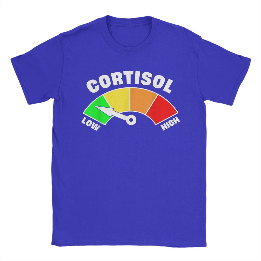 Funny Low Cortisol Levels Meme T Shirt Summer  Harajuku T Shirts Adult Cotton ONeck Clothing Short Sleeve Awesome Tops