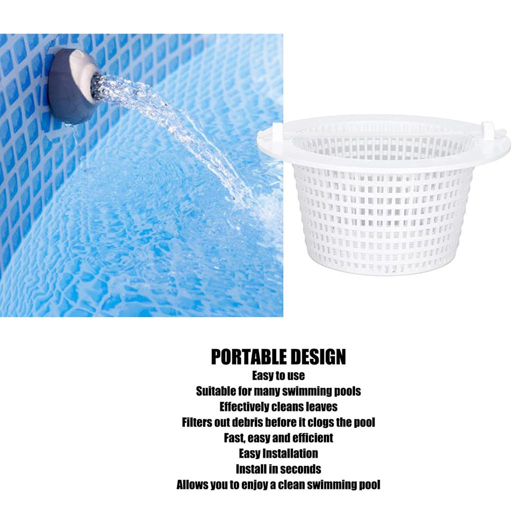 2 Pcs Skimmer Baskets, Above Ground Swimming Pool Filter Basket, Swimming Pool Replacement Parts Compatible For Hayward SP1091WM