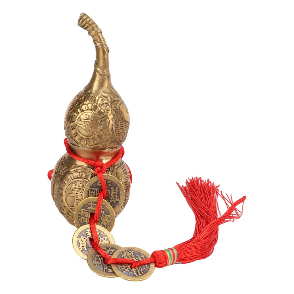 Brass Gourd Fine Workmanship Small Volume Brass Material Multifunction Gourd Sculpture