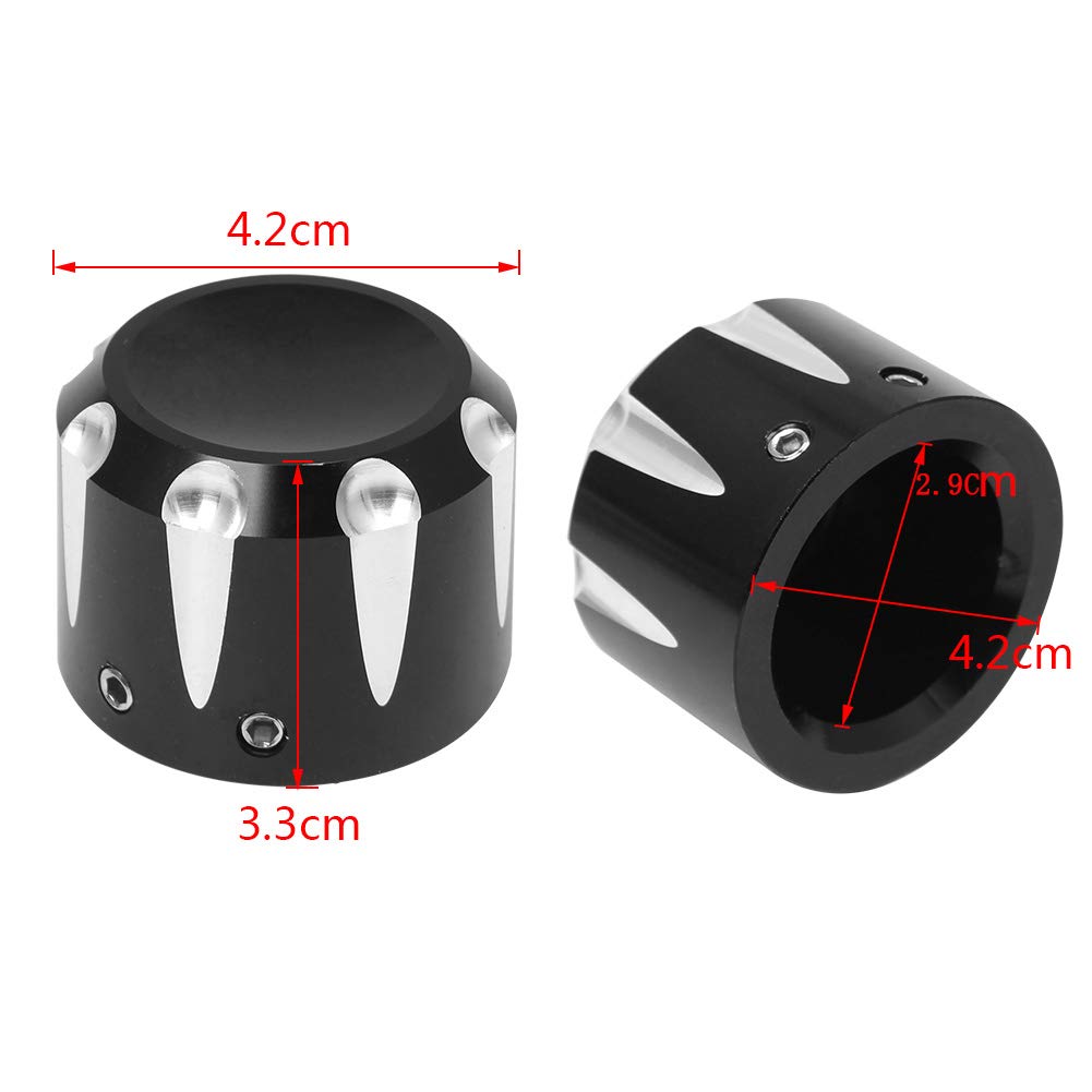 AQIMY Motorcycle Front Axle Slider Aluminum CNC Shallow Cut Compatible