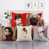 Portrait Oil Painting Of A Celebrity Digital Printing Short Plush Pillow Covers For Car Sofa Office Cushion Cover Home Goods