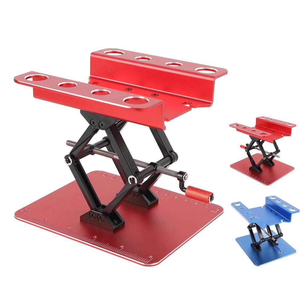 RC Car Work Stand Simulation Metal RC Repair Workstation Support Elevating Platform Rotatable for 1: