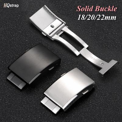 Massief Roestvrij Staal Horlogesluiting Vouwsluiting 18mm 20mm 22mm Heren Dames Horlogesluiting Universele Vervanging Horlogeband Accessoires