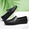 Fashion Genuine Leather Men's Loafers Comfortable Slip-on Flats Handmade Casual Driving Shoes Breathable Male Business Shoes Moccasins