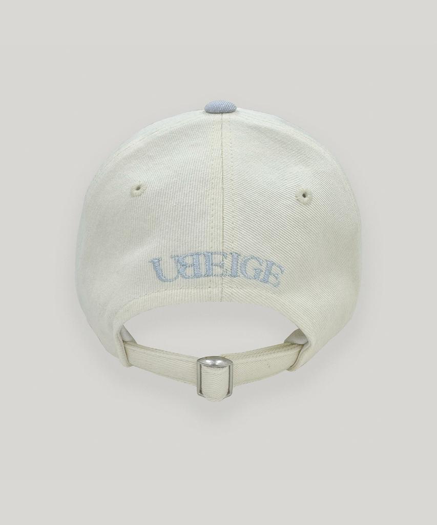 UBEIGE Ribbon Pigment Ball Cap (Sky Blue/Cream)