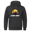 2025 Can Am Motorcycle New Spring and Autumn Hooded Sweatshirts Men's Hoodie Cardigan Solid Color Classic Jacket Clothing Tops