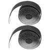 Road Bike Breathable Handlebar Tapes Bicycle AntiSlip Handle Grip Wraps with Bar Plugs(Black )
