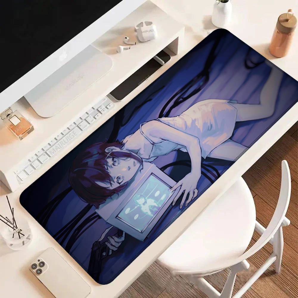 Cartoon Lain Mouse Pad Rubber Thicken Overlock Gaming Table Mat Office Computer Keyboard Pad PC Mousepad