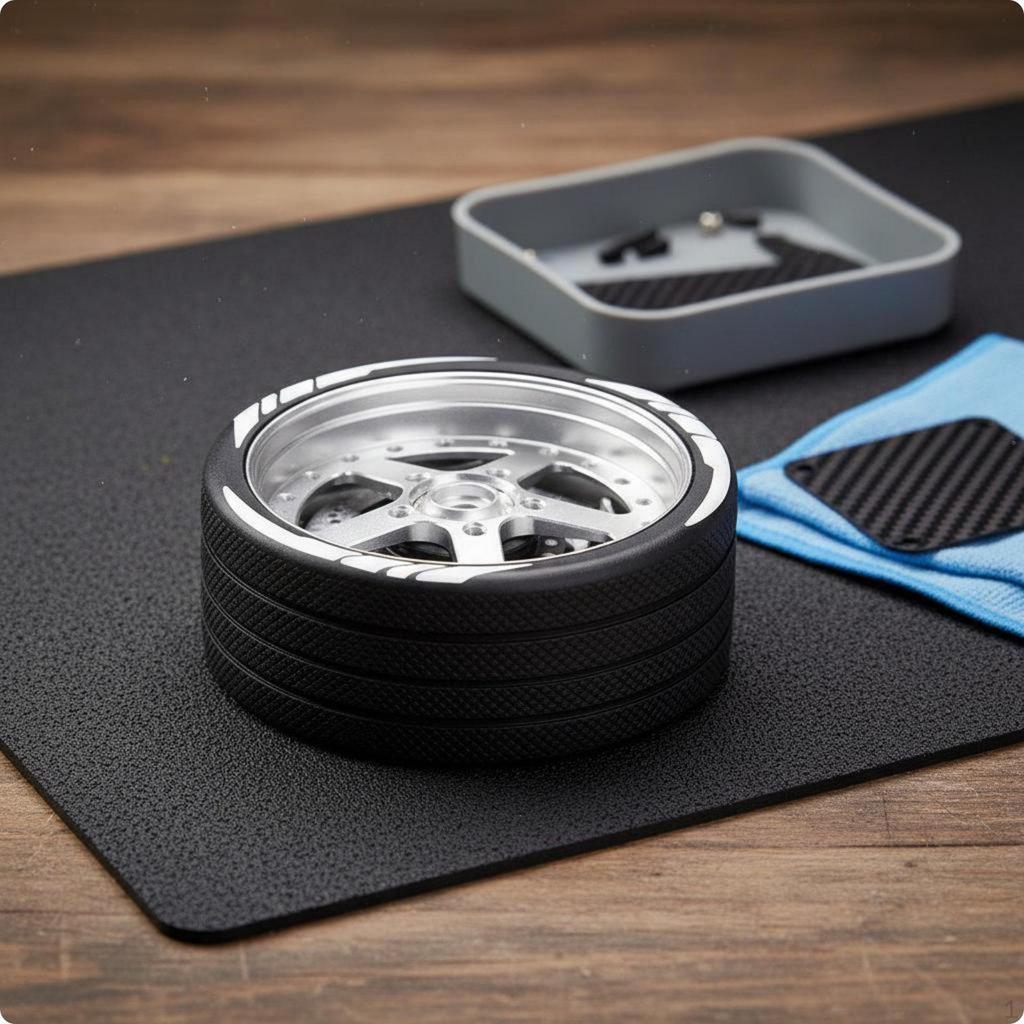 Aluminum RC Controller Steering Wheel Anodized Polished Metal Handset Anti Slip Grip Remotes