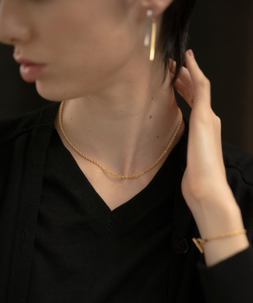 Novice Tokyo Rope Chain Long Choker Necklace / Gold