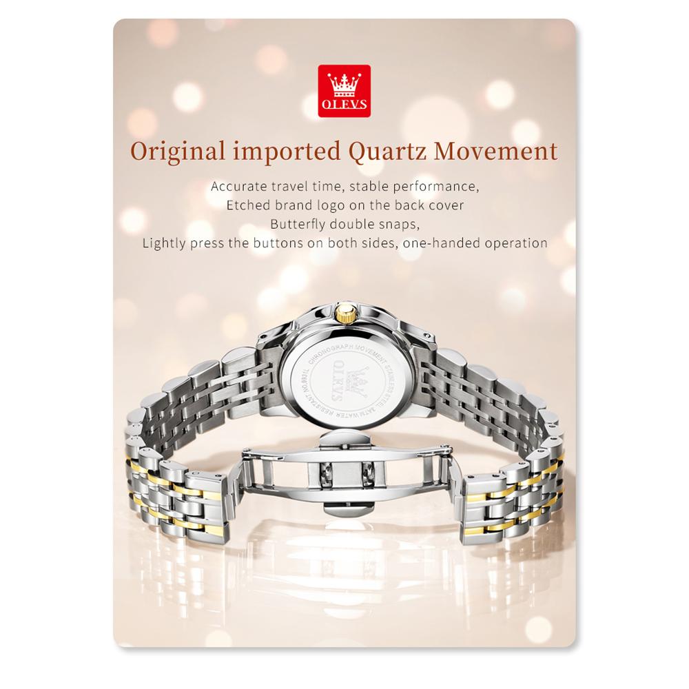 OLEVS 9931 Gift Box Quartz Watch Fashion Calendar Business Top Watch Waterproof Lady Watches