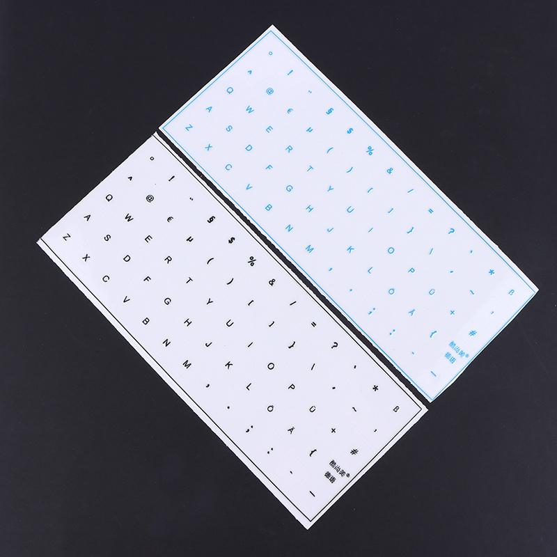 German Tear-Off Film Keyboard Sticker With Tweezers Desktop Laptop Key Sticker Single Film Universal Transparent Sticker