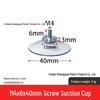 M4-M8 Transparente PVC-Saugnapf mit Gewindestange