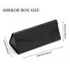 Pudełko na okulary przeciwsłoneczne Składane Przenośne Czarne Pudełko na okulary Wodoodporne Silny Magnes Etui na okulary Ochronne Etui na okulary