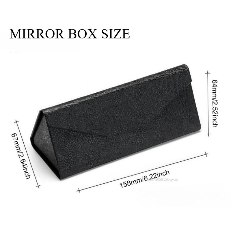 Pudełko na okulary przeciwsłoneczne Składane Przenośne Czarne Pudełko na okulary Wodoodporne Silny Magnes Etui na okulary Ochronne Etui na okulary