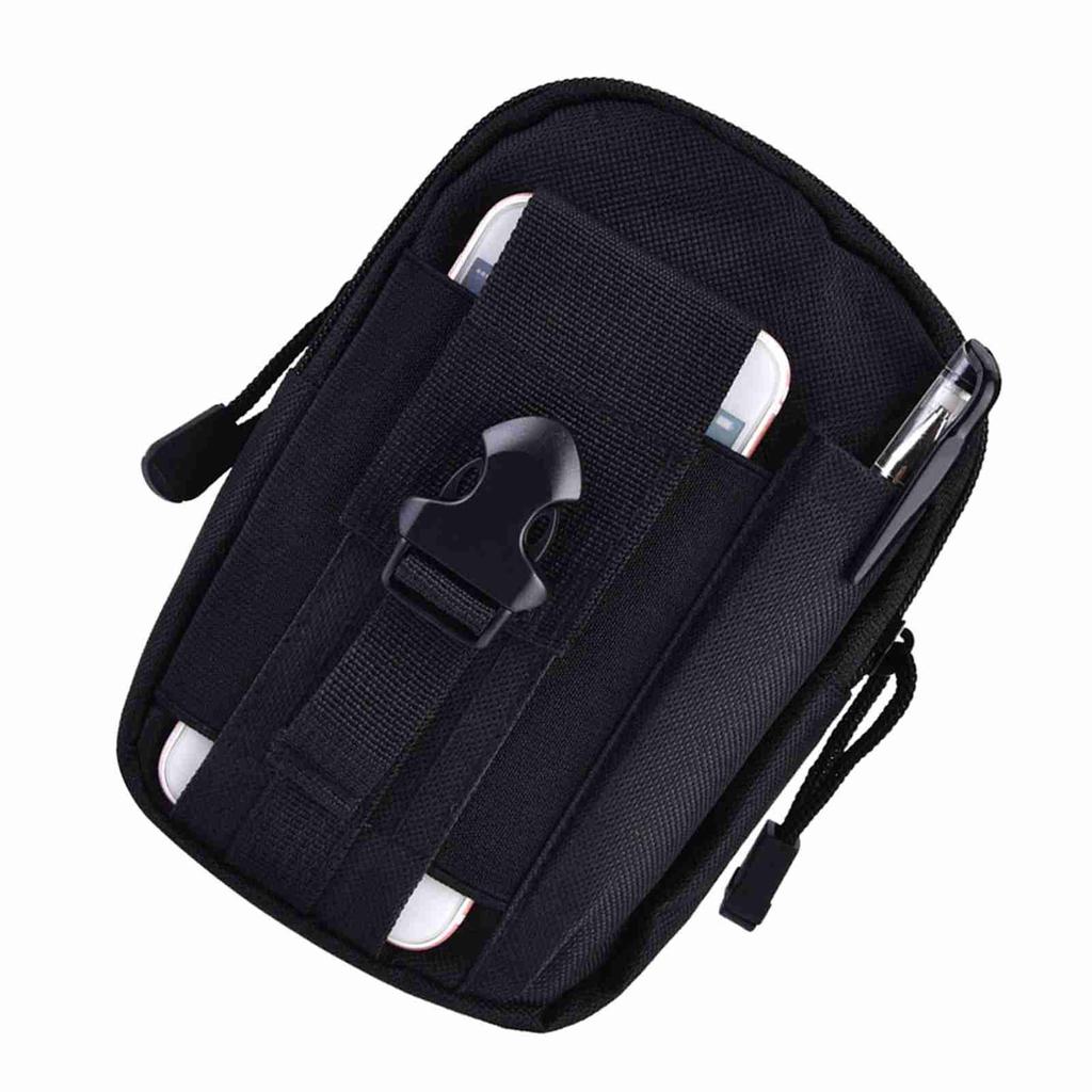Strapazierfähige Multifunktionale Unisex Outdoor Tragbare Taktische Sport-Hüfttasche (Schwarz)