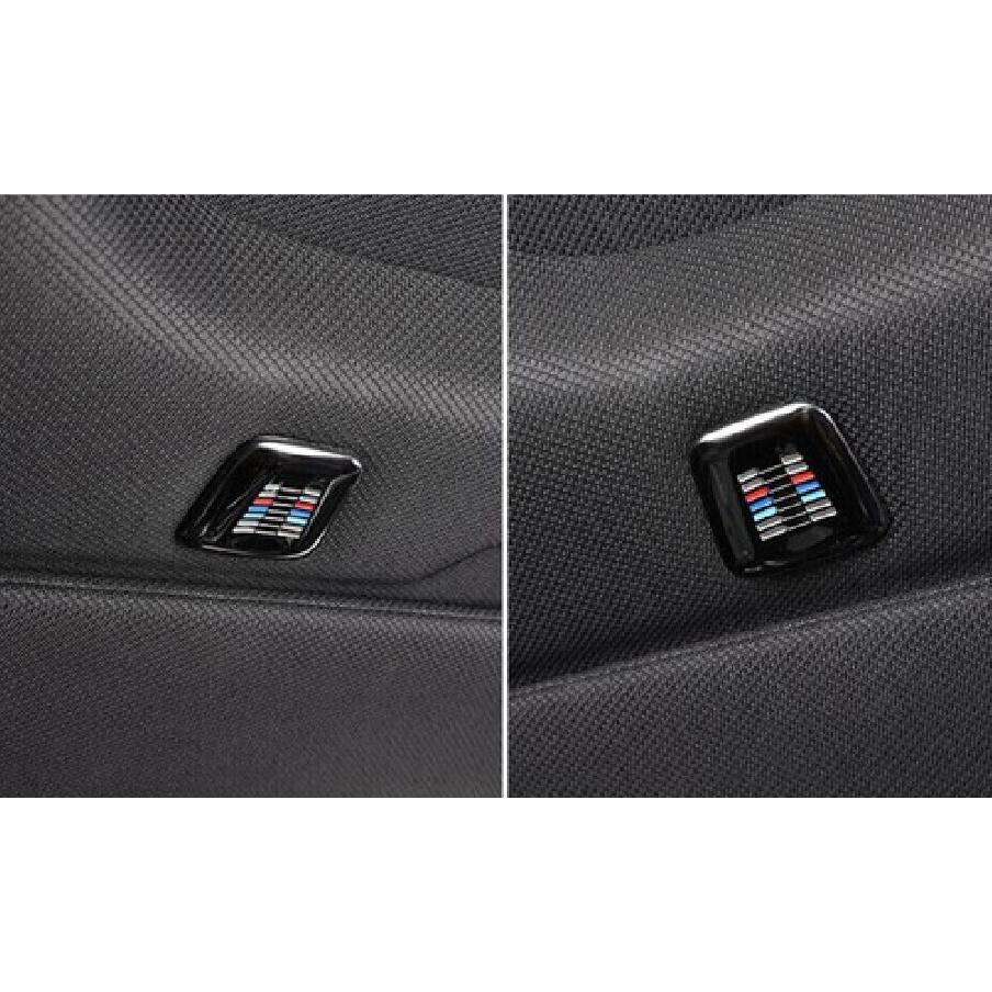 Fit For BMW X2 F39 2018- Black Titanium Car Inner Microphone Cover Trim 2PCS