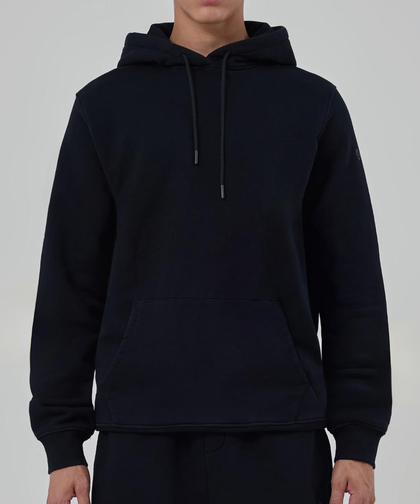 Men'S Basic Hoodie Sweatshirt_Black [Spri_0003]