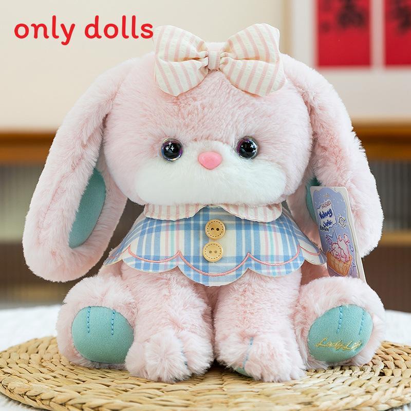 

Soft Rabbit Dog Plush Toy Bows And Shawls Decorations For Kids And Teens Bunny,21cm