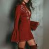 2026 Spring/summer New European and American Embroidered Long-sleeved Dresses Women's Slim Skirts Fashion Bohemian Style